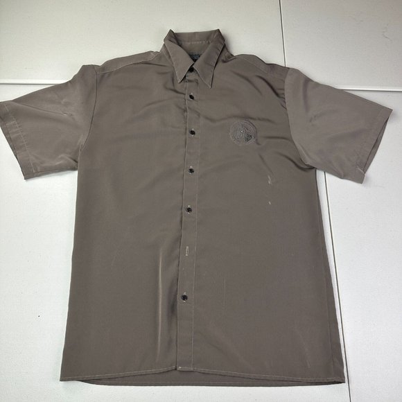 Vintage Daniali USA‎ Shiny Disco Shirt Embroidered horse Men Size Medium Used - Picture 1 of 10